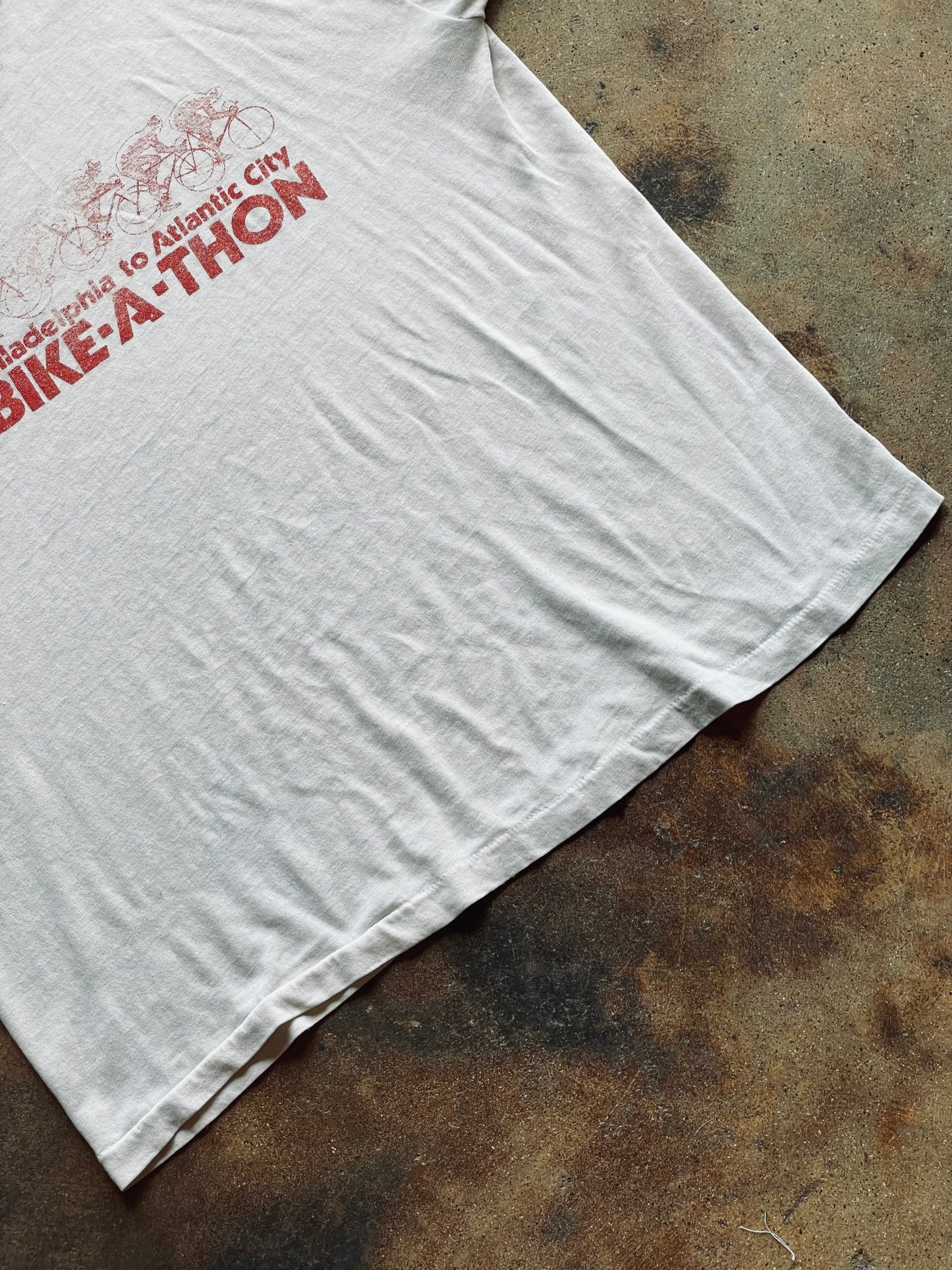 1984 ACS Bike-A-Thon Ringer Tee | Medium