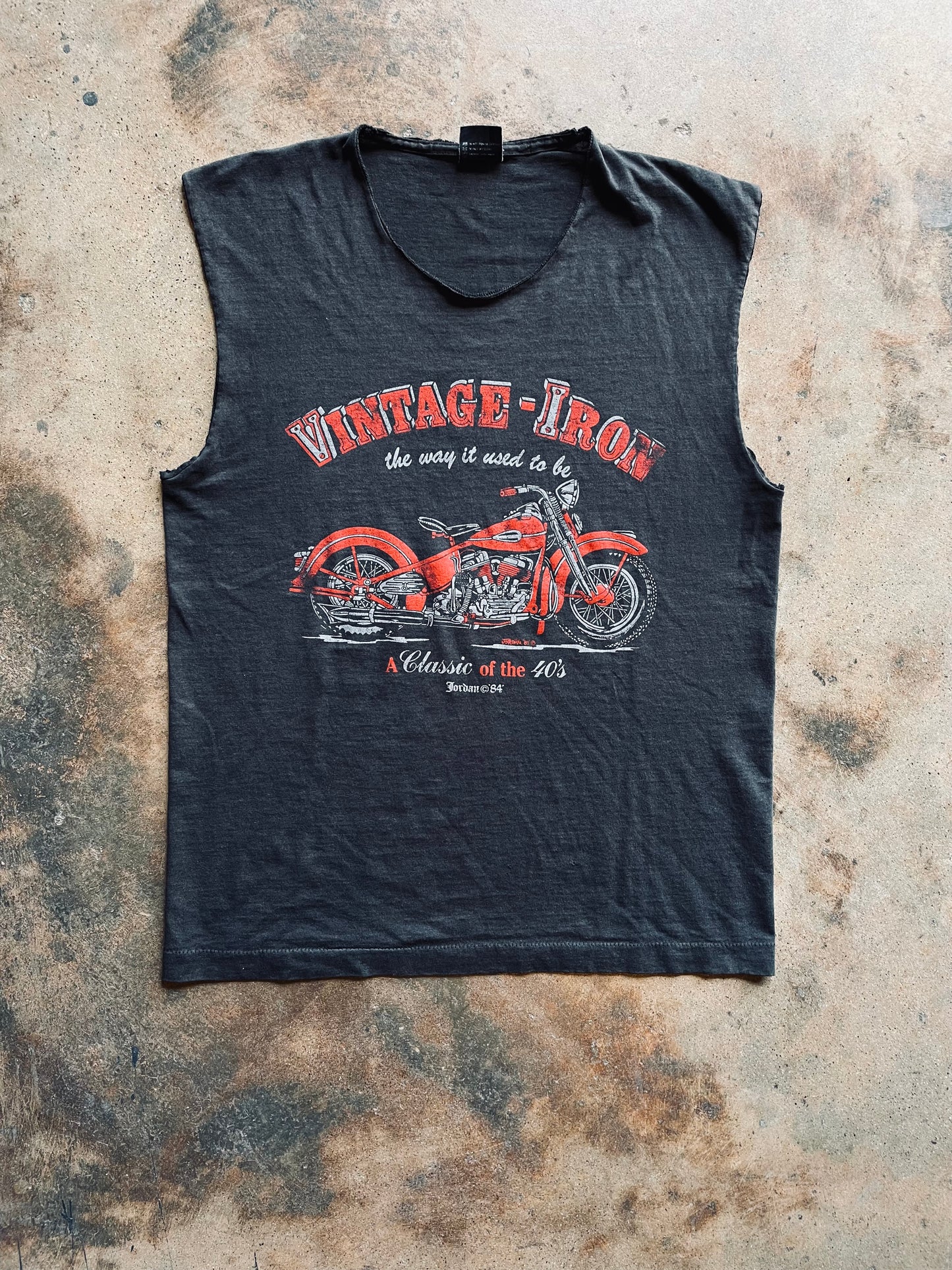 1984 Vintage-Iron Cut Off Tee | Large