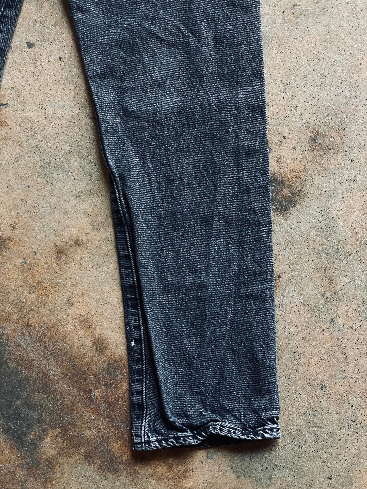 Vintage Levi’s 501 Washed Black Denim | 30x30