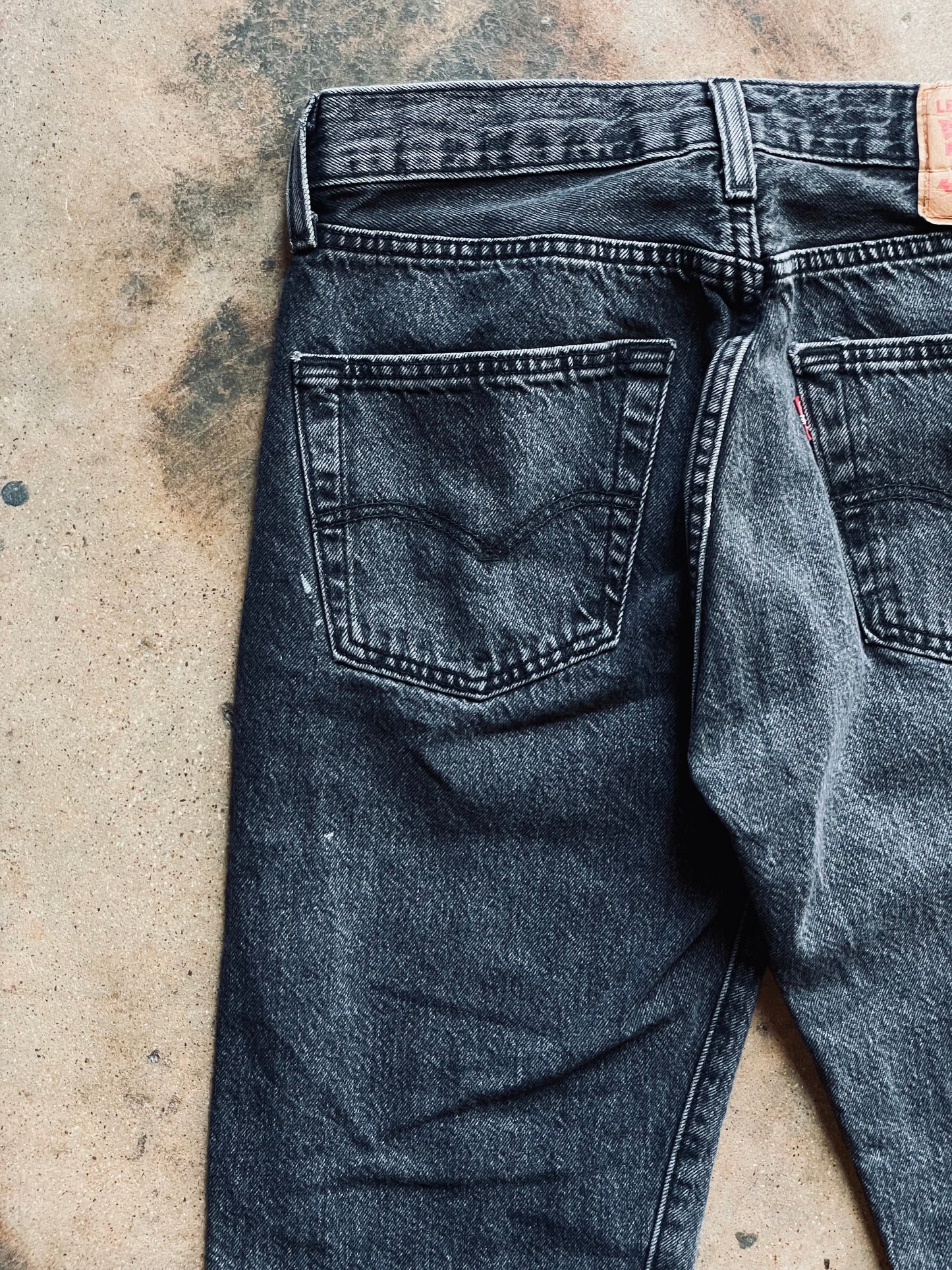 Vintage Levi’s 501 Washed Black Denim | 30x30