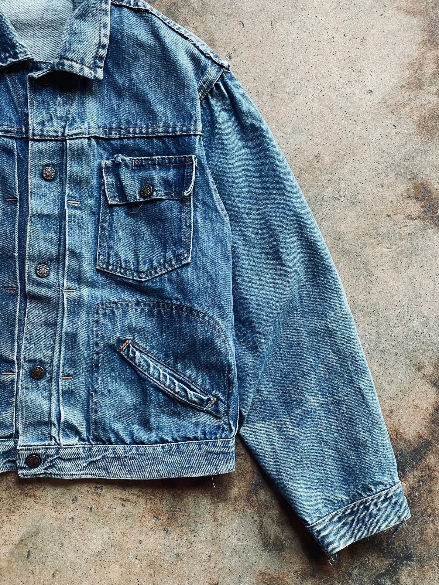 1960’s Selvedge Denim Jacket | Small