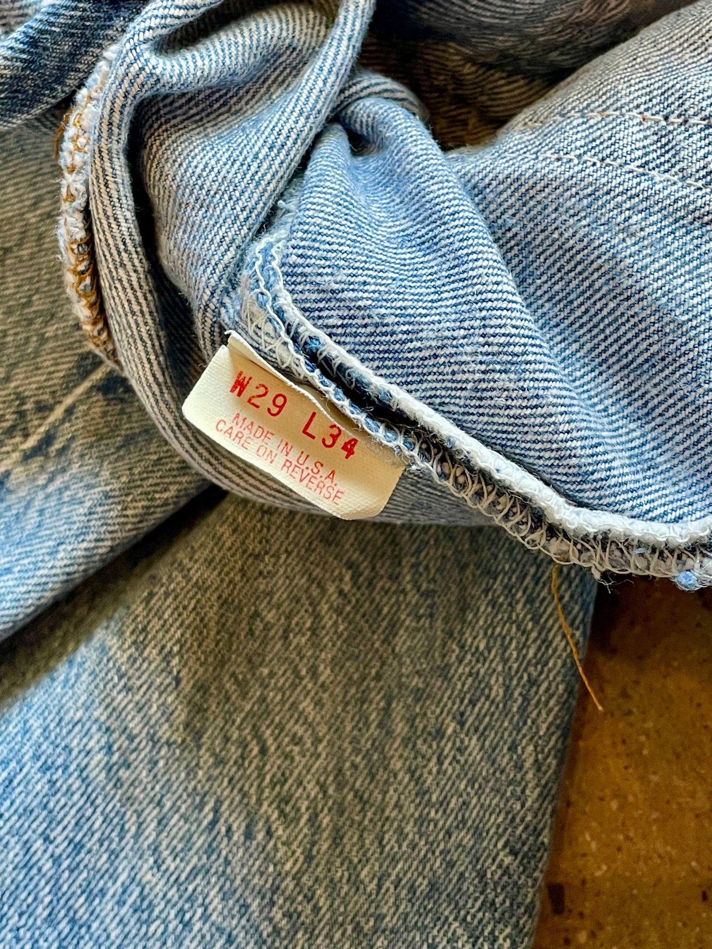 1980’s Levi’s 501 Button Fly Denim | 28x33