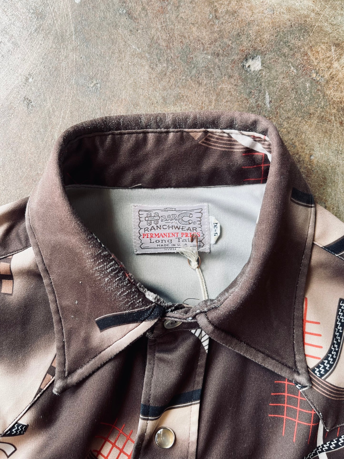 1970’s H Bar C Slim Fit Western Pearl Snap | Medium