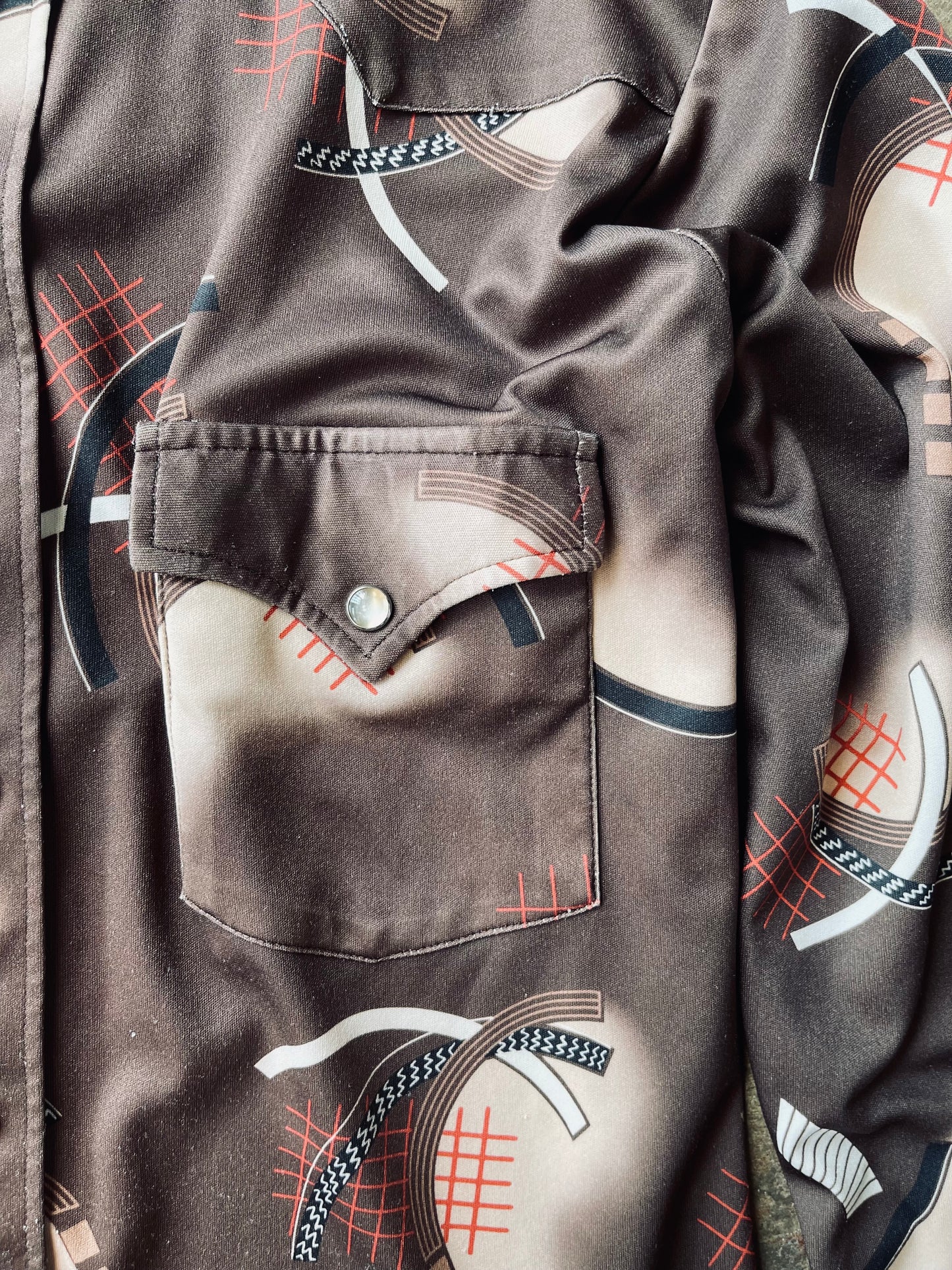 1970’s H Bar C Slim Fit Western Pearl Snap | Medium