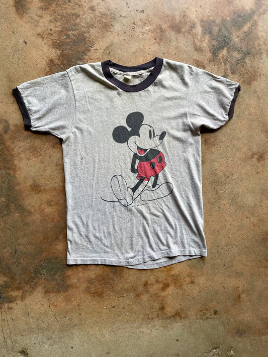 1970’s Mickey Mouse Ringer Tee | Small