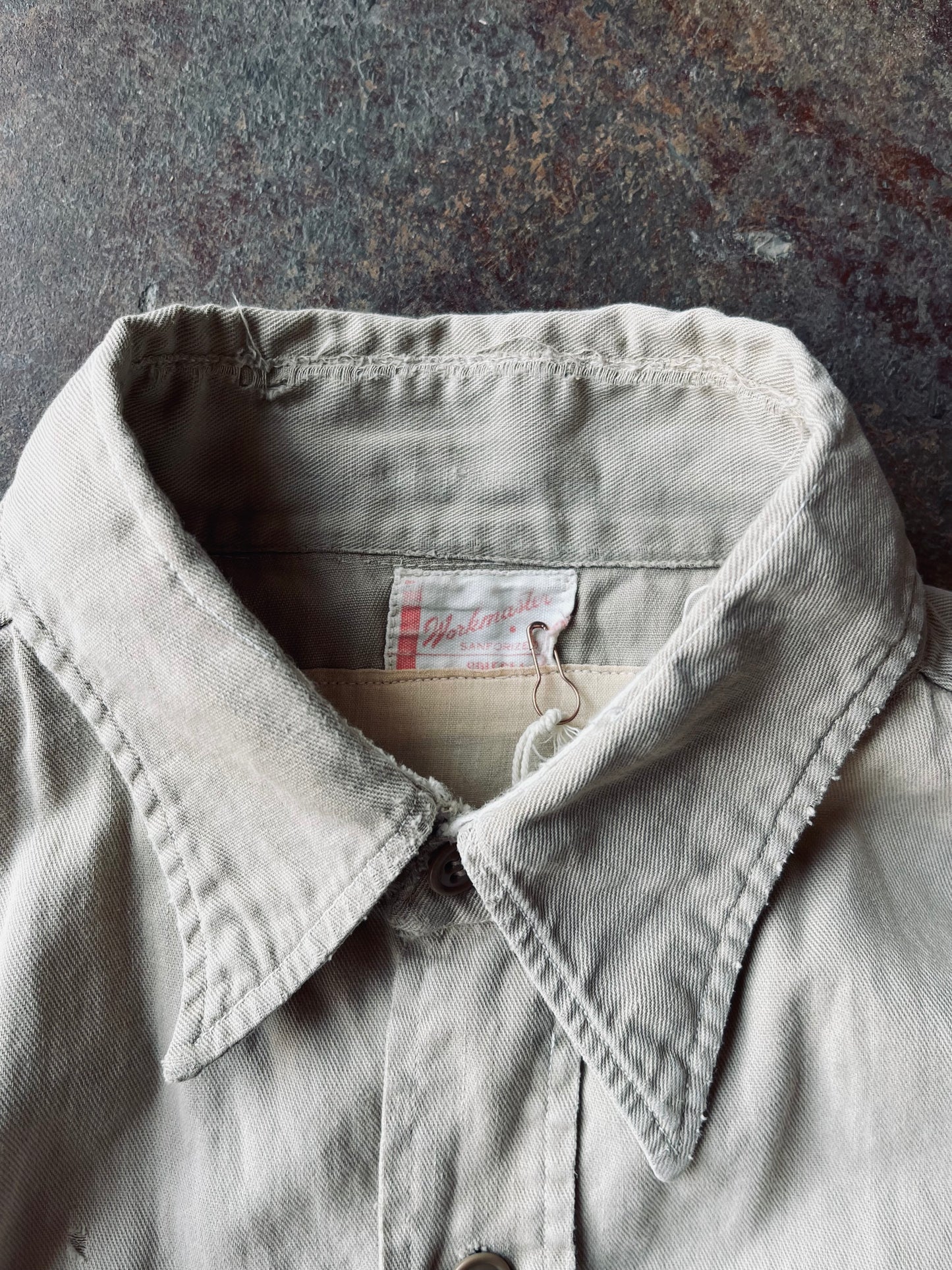 1940’s Workmaster Sanforized Work Shirt | Large