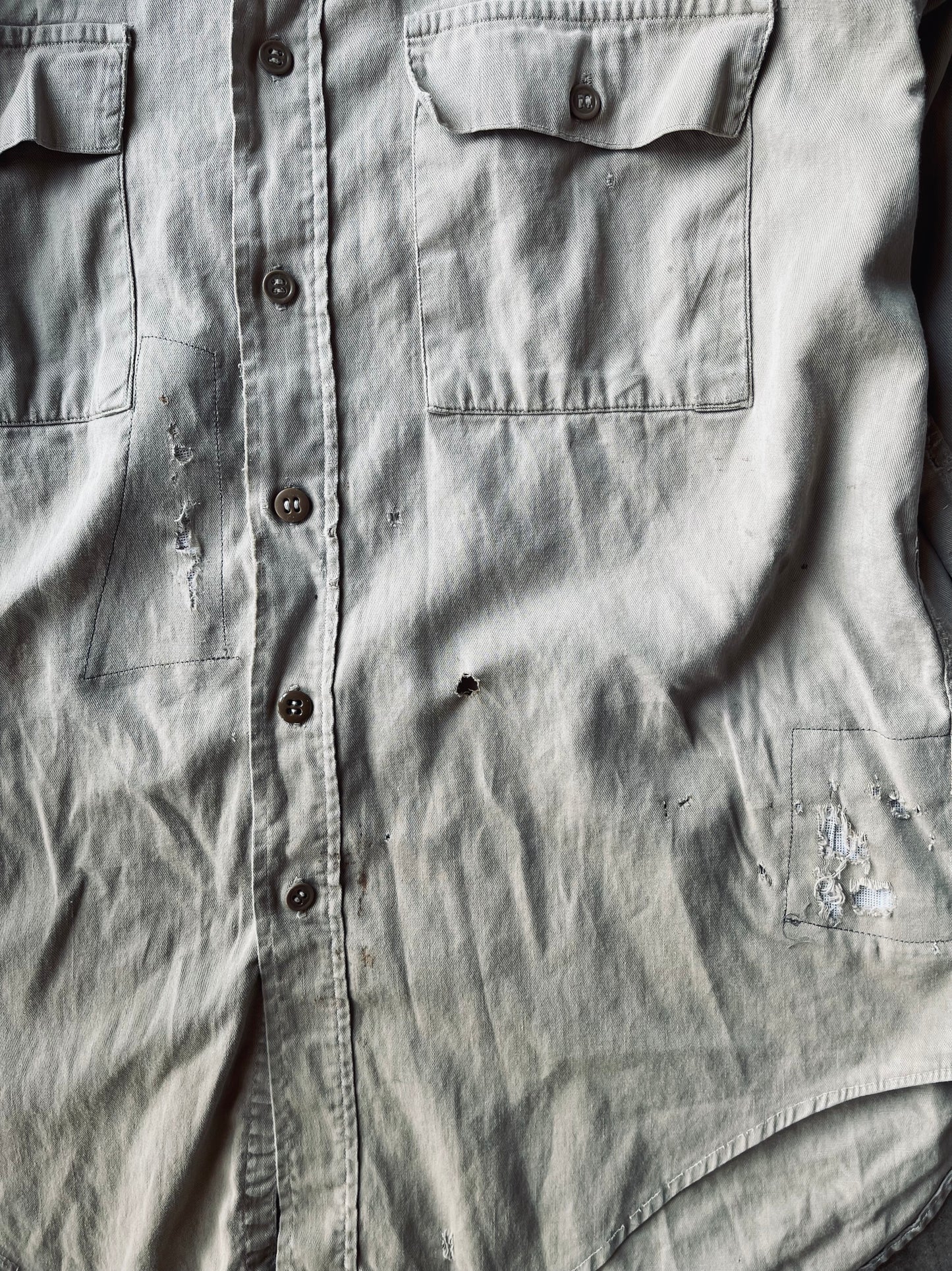 1940’s Workmaster Sanforized Work Shirt | Large
