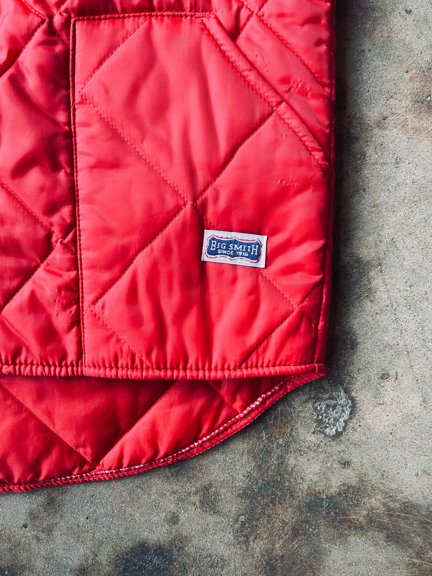 Vintage Big Smith Quilted Vest | X-Large