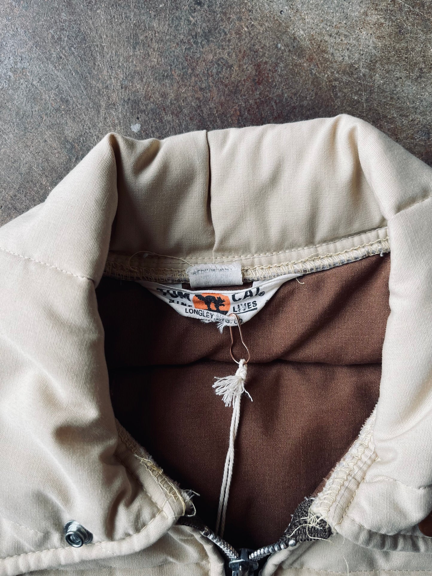 1970’s Tom Cat Quilted Vest | Small