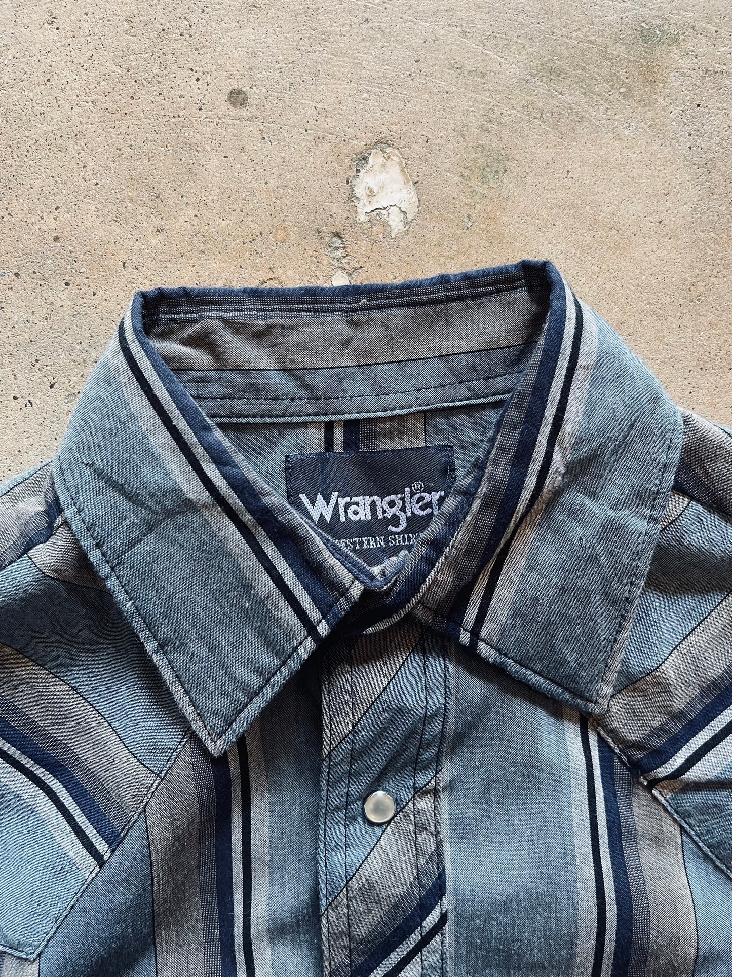 1990’s Wrangler Striped Pearl Snap | Small