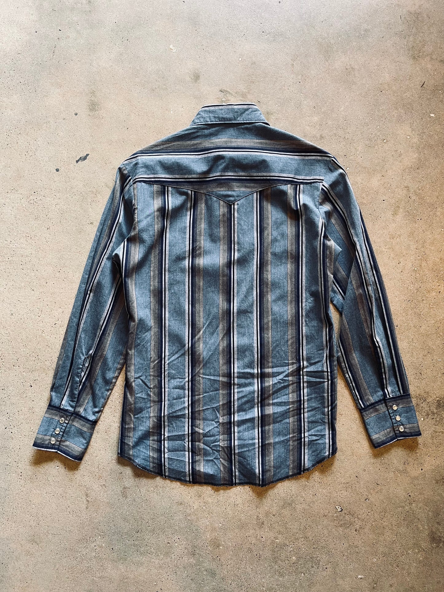 1990’s Wrangler Striped Pearl Snap | Small