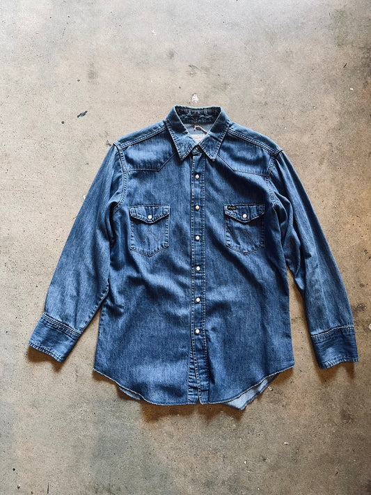 1960’s Wrangler Denim Pearl Snap | X-Large