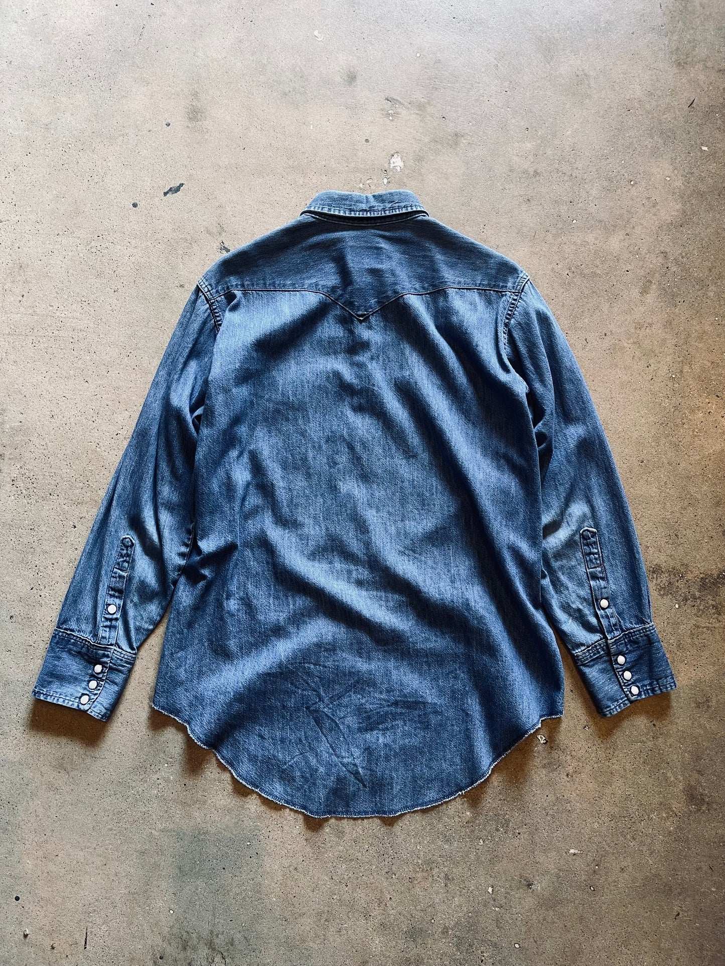 1960’s Wrangler Denim Pearl Snap | X-Large