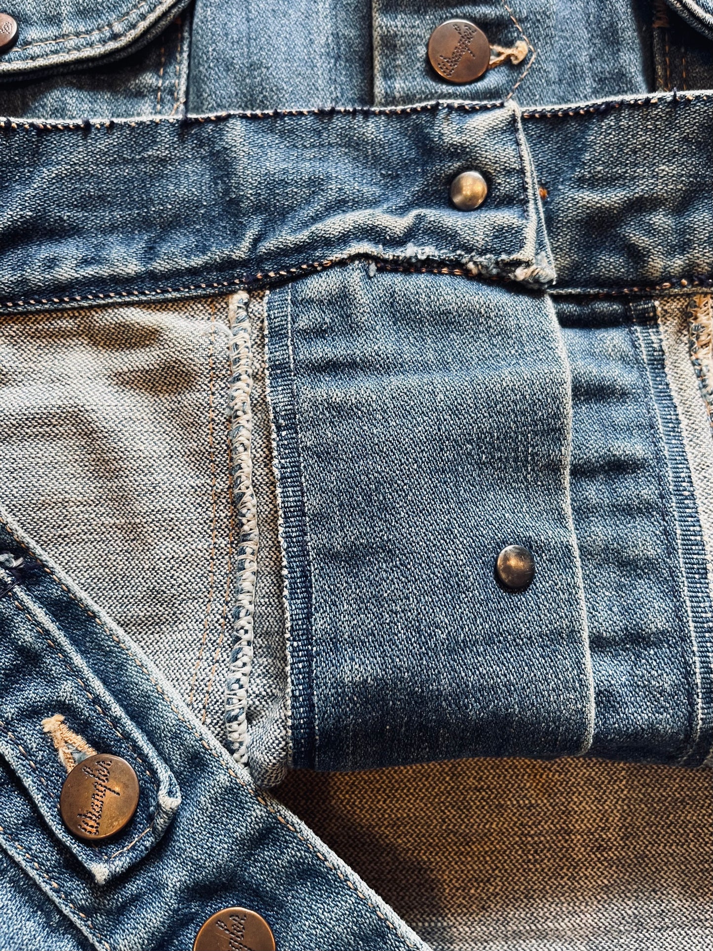 1970’s Wrangler Cut Off Selvedge Denim Vest | Medium