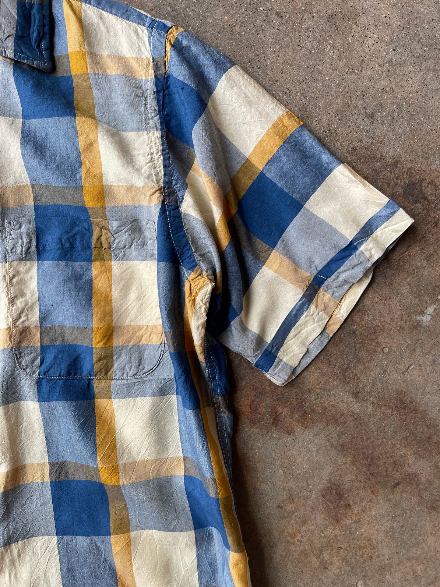 1950’s Sirs London Shop Plaid Shirt | Medium