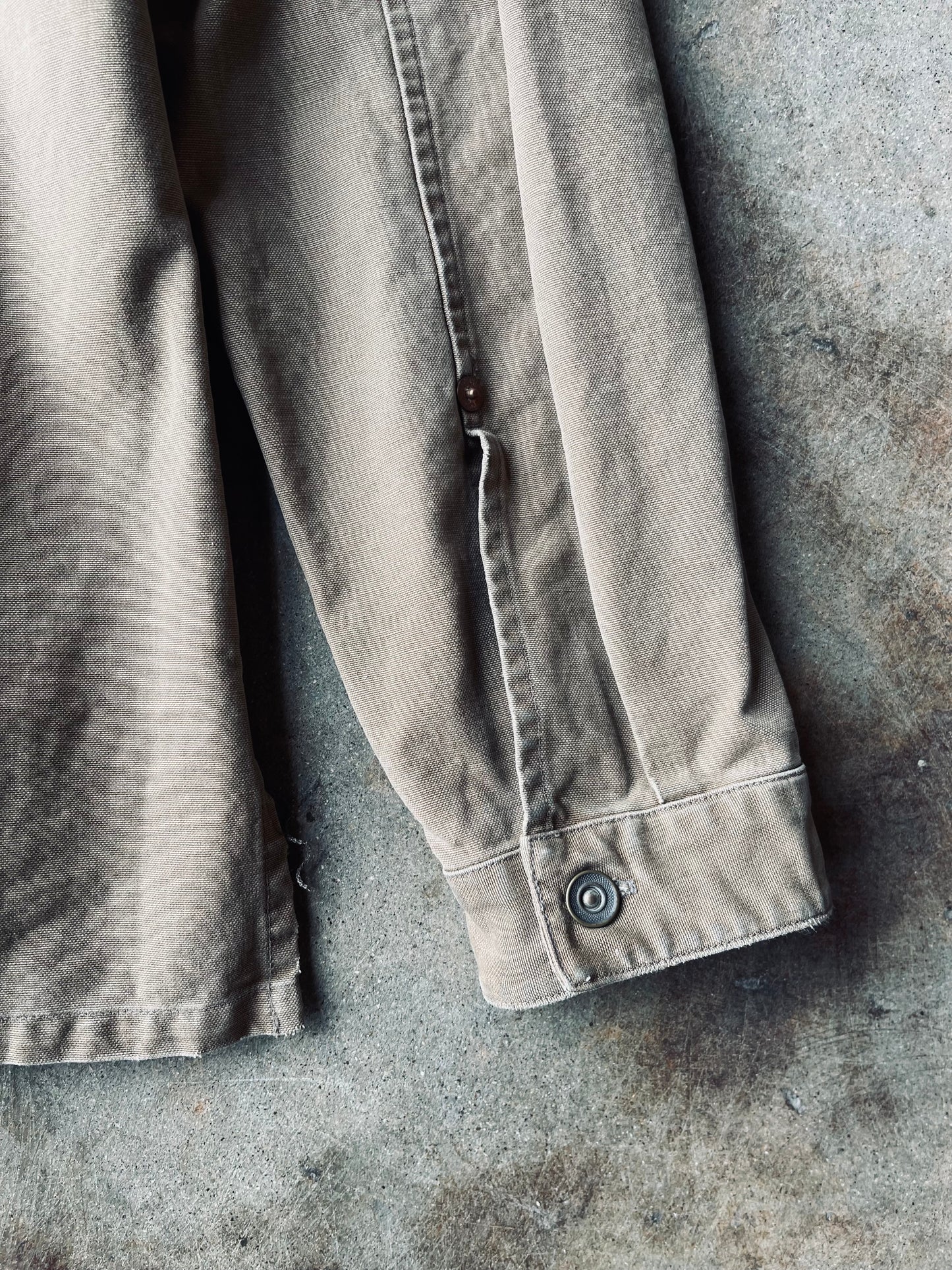 RRL Duck Overalls Canvas Pullover Shirt | Small