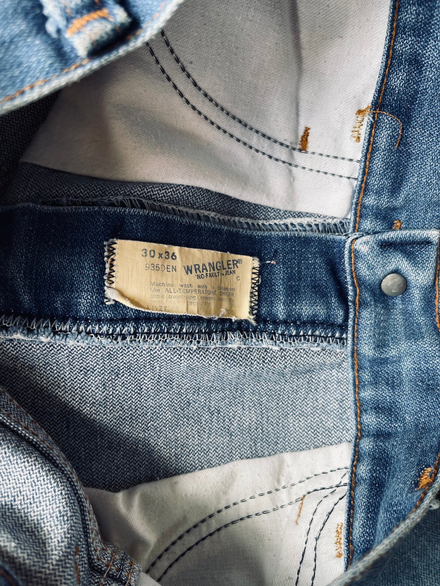 1970’s Wrangler 935DEN Bootcut Denim | 30X35