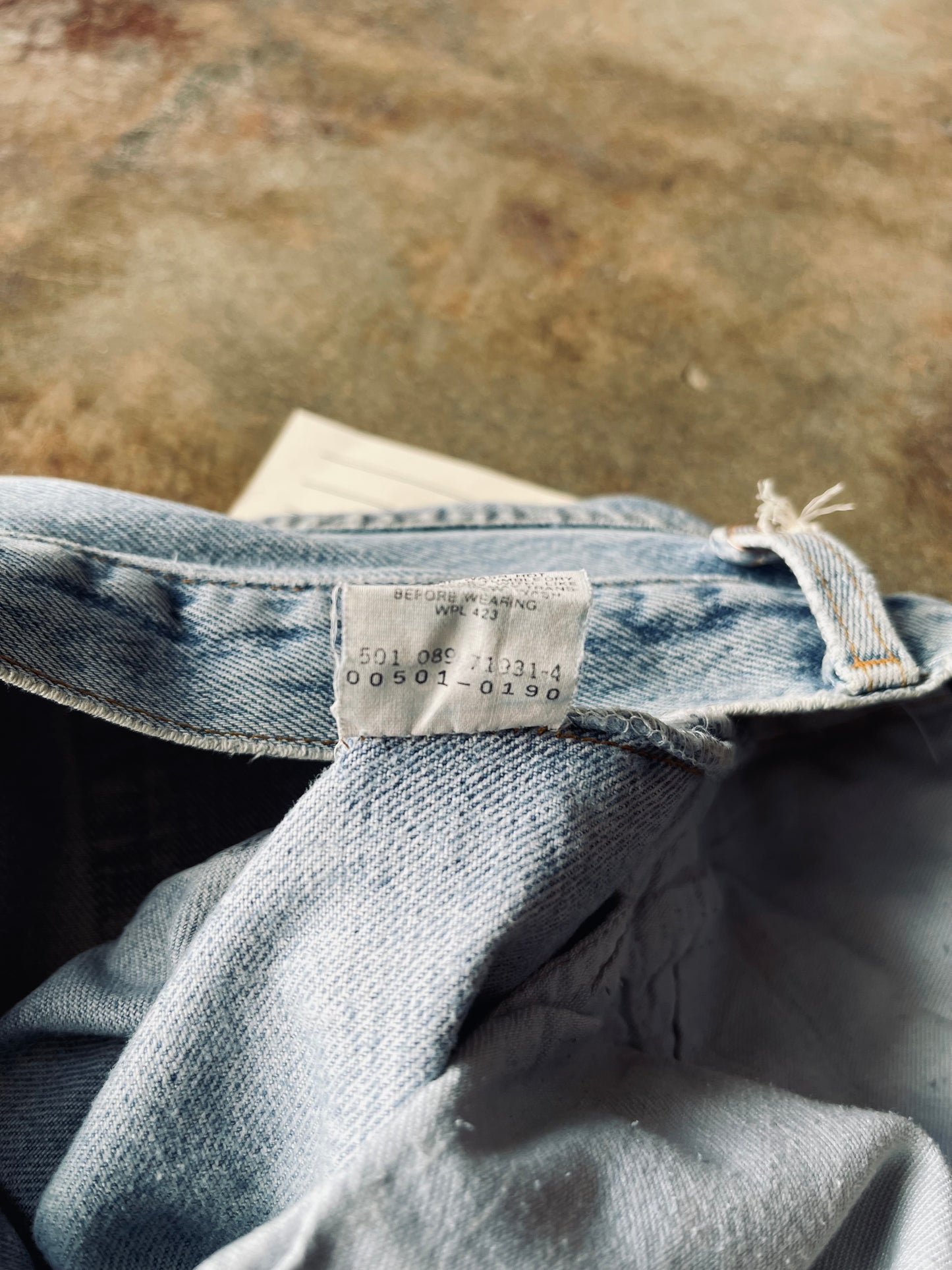 1990 Levi’s 501 Button Fly Denim | 33X34
