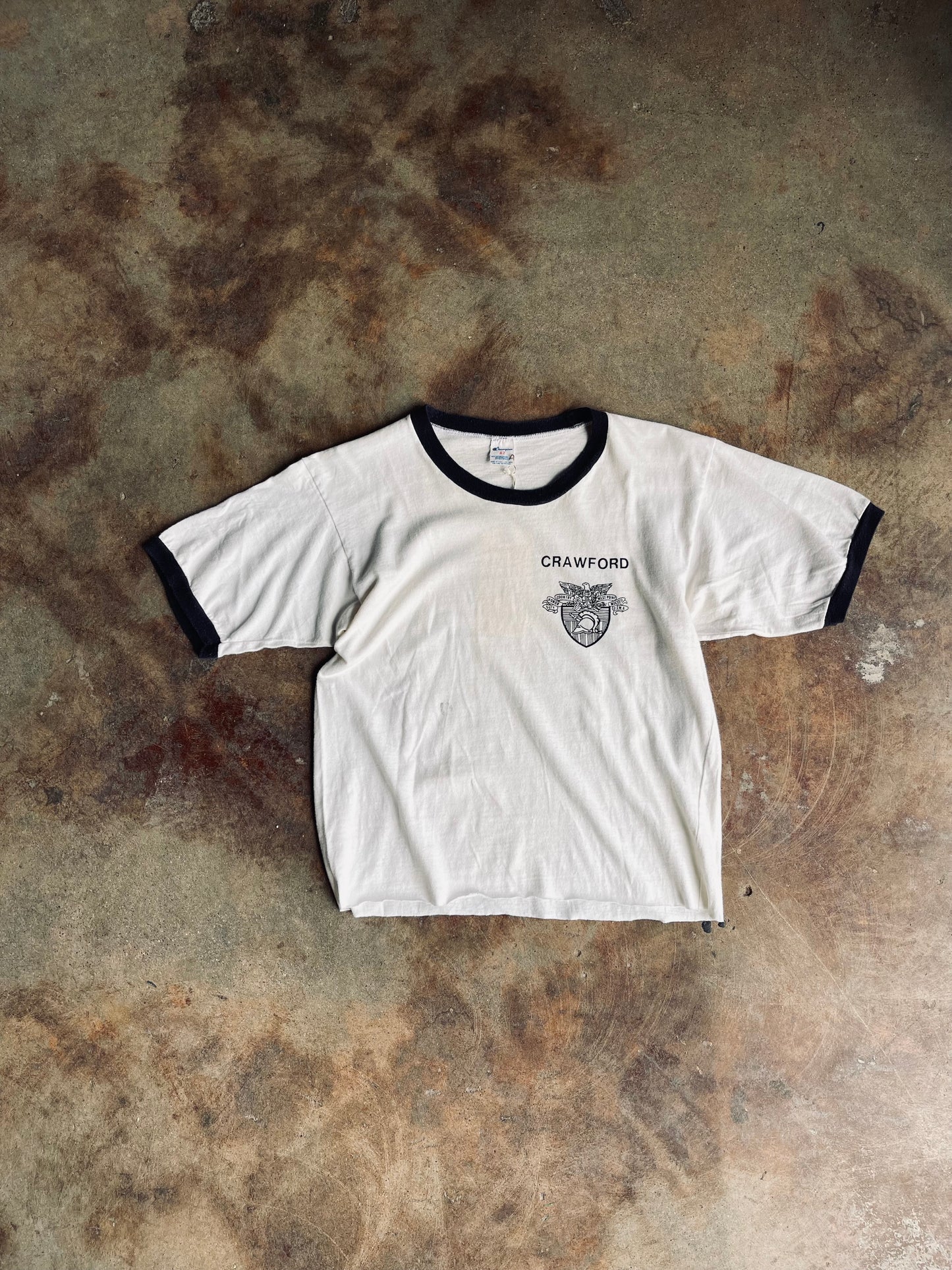 1980’s Champion West Point Ringer Tee | Medium
