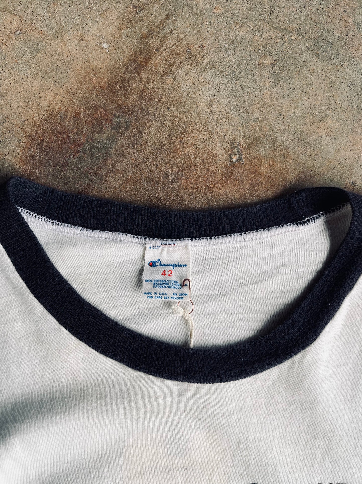 1980’s Champion West Point Ringer Tee | Medium