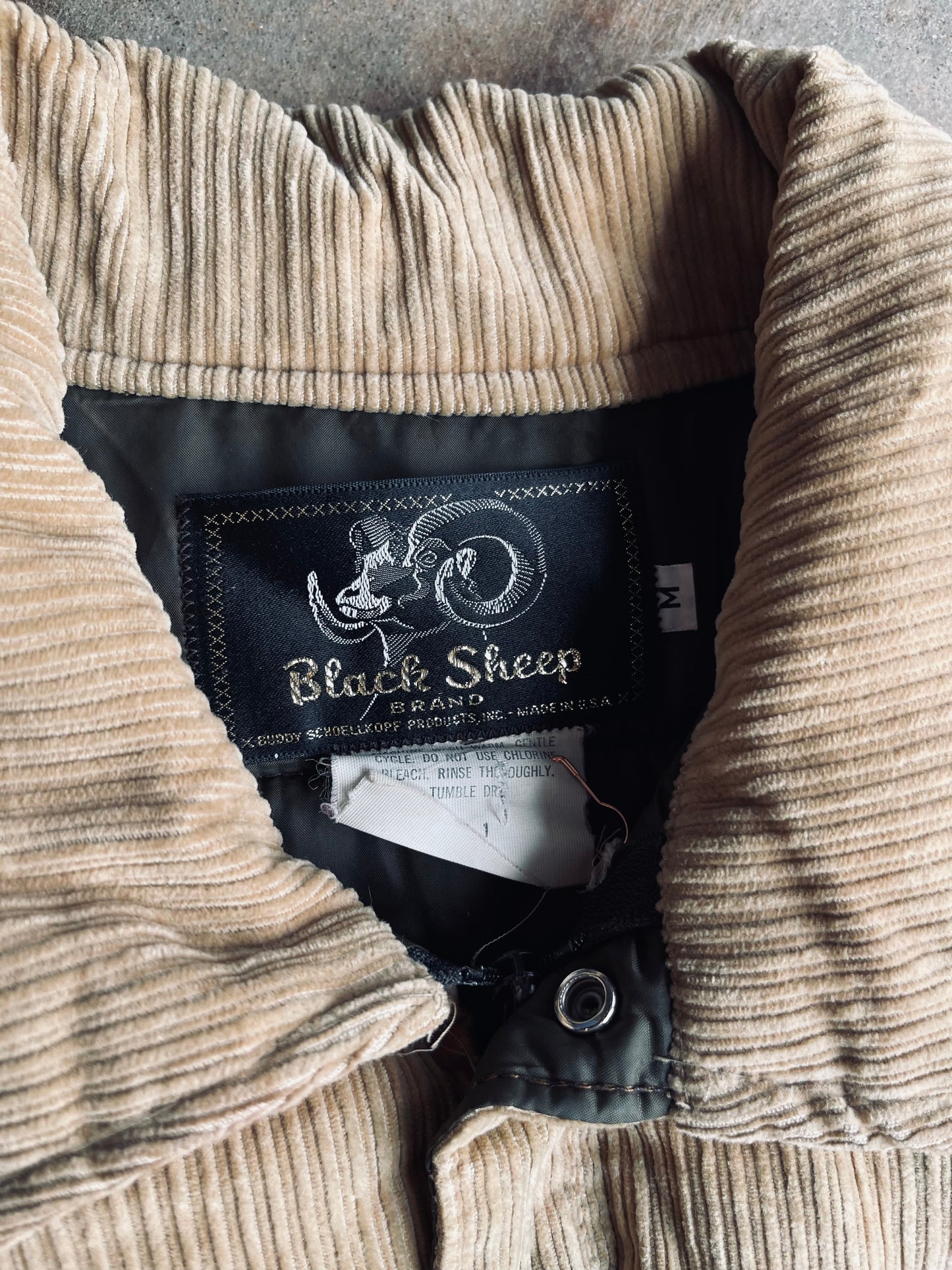 1970’s Black Sheep Western Yolk Quilted Vest | Large