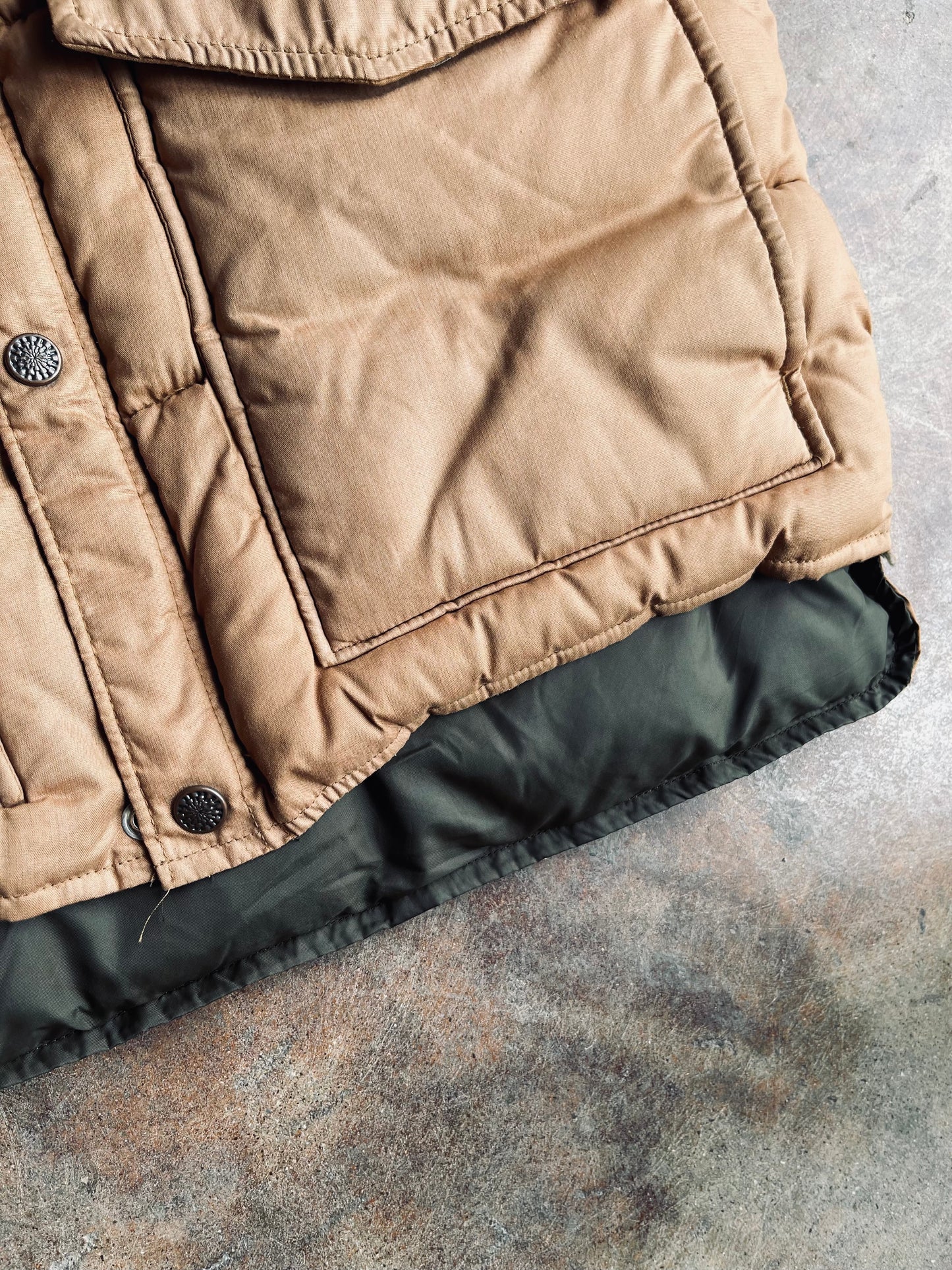 1970’s Black Sheep Western Yolk Quilted Vest | Large