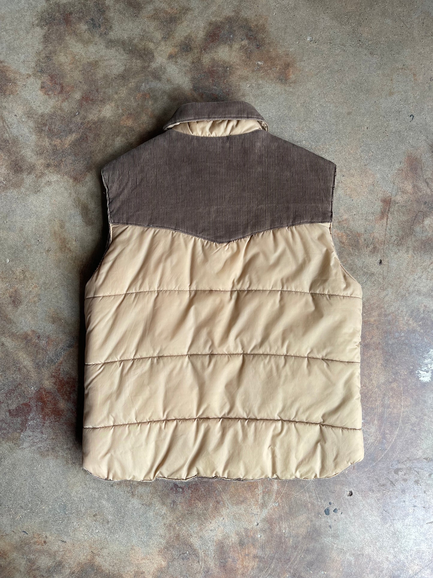 1970’s-80’s Weeds Western Yolk Quilted Vest | Medium