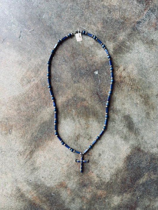 1940’s C. IULE Sapphire Rosary Necklace