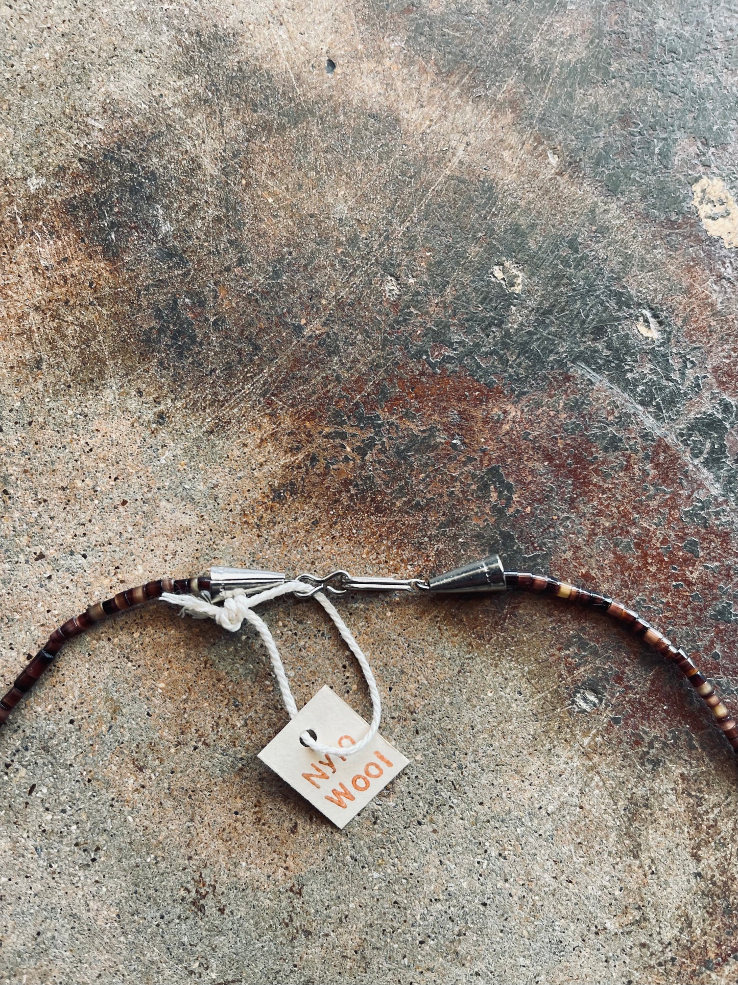 Vintage Navajo Wolf Fetish Necklace