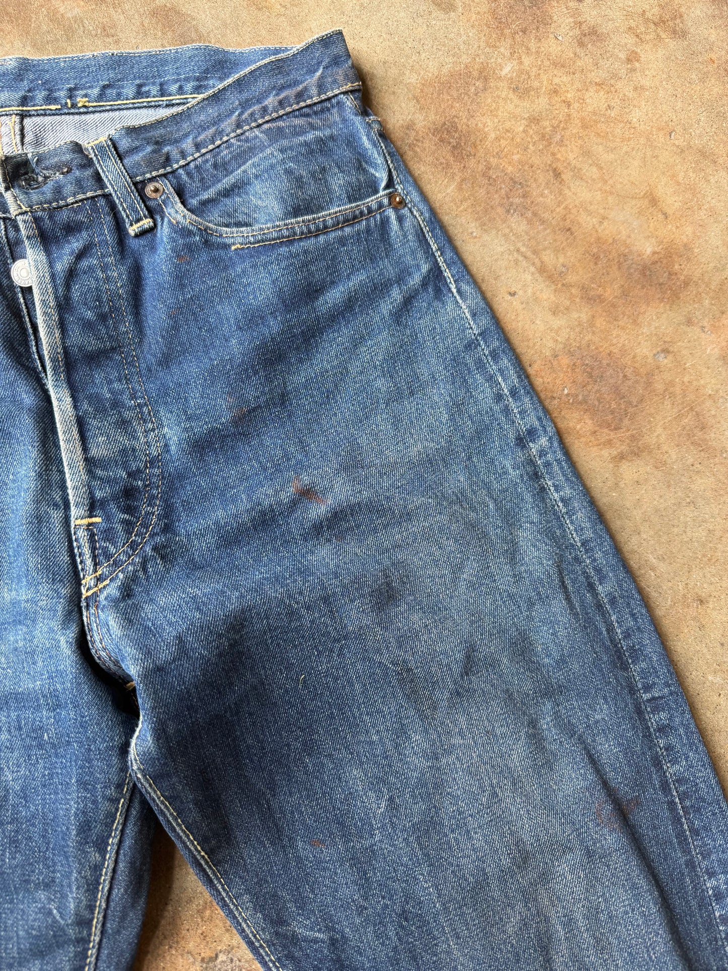 1950’s-60’s Levi’s 501 Button Fly Denim | 34X34