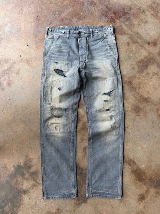 RRL SS24 Hopkins Pincheck Carpenter Pant | 33X32