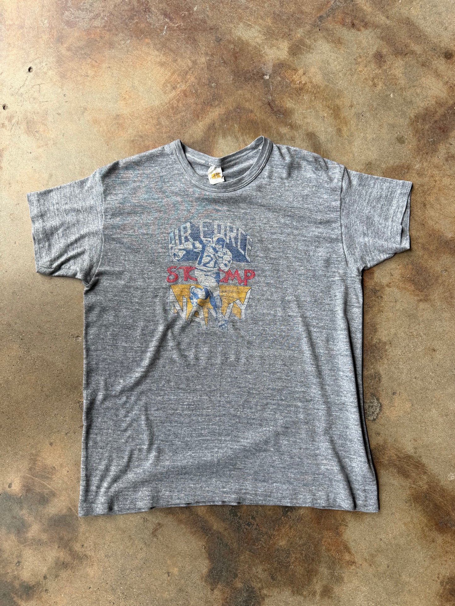 1970’s-80’s Russell Athletics Air Force VS. Navy Tee | Medium