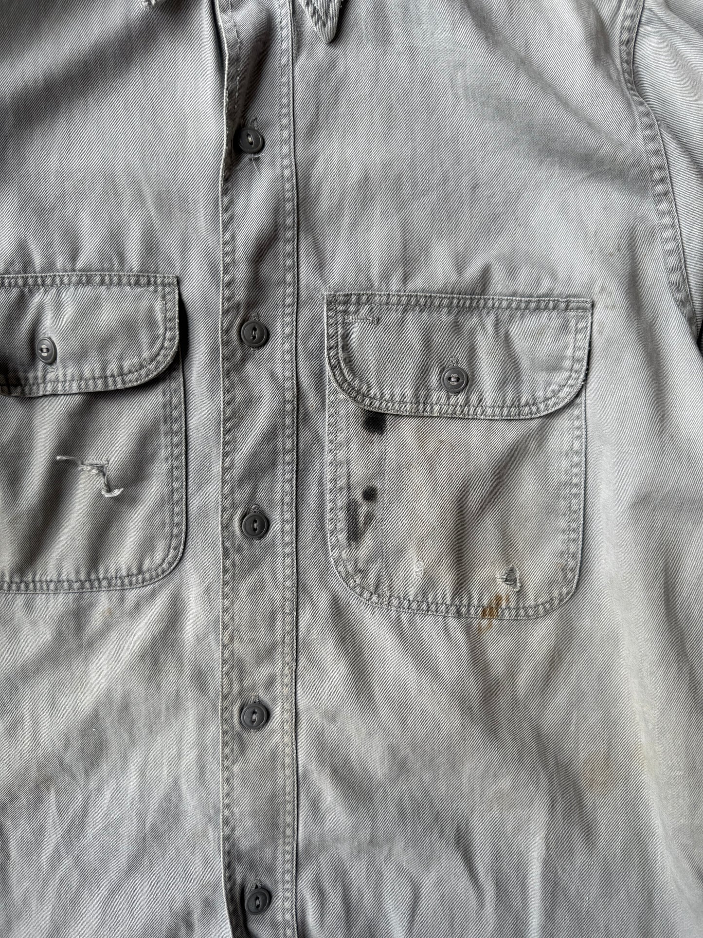 1940’s Ole Honesty Twill Work Shirt | Small