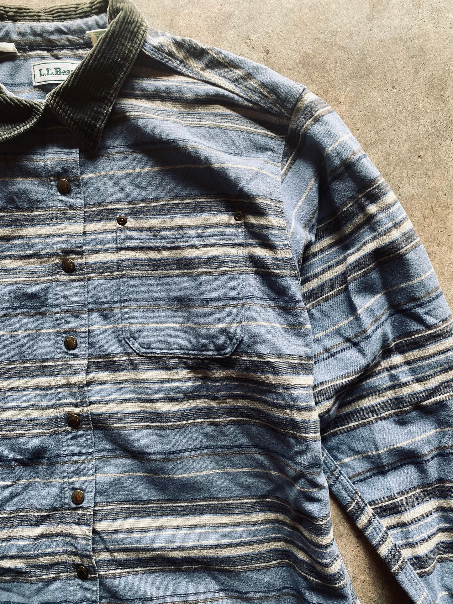 1990s L.L. Bean Flannel Snap Shirt