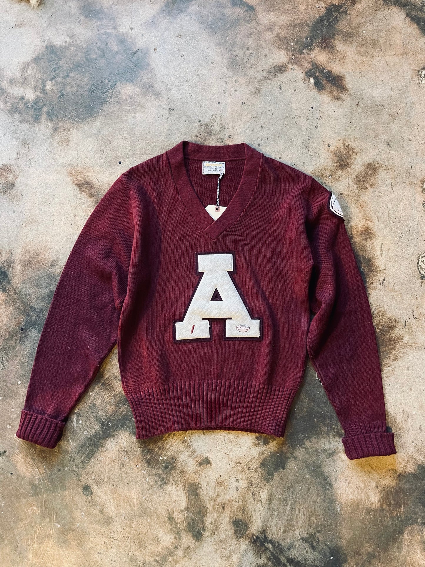 1988 Bristol Varsity V-Neck Sweater