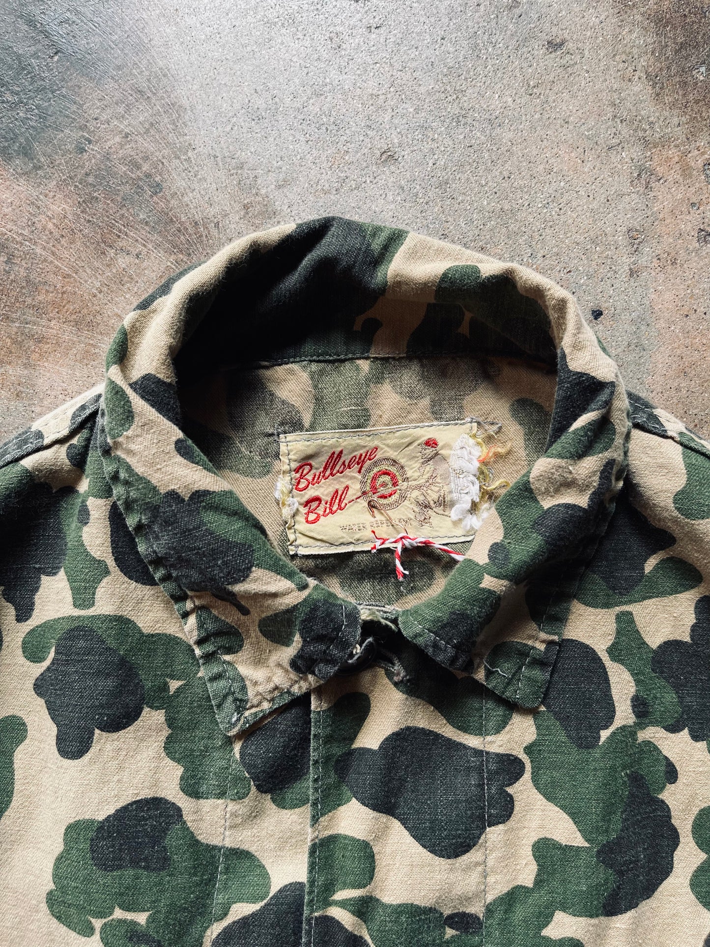 1960’s Bullseye Bill Woodland Camo Jacket | X-Large
