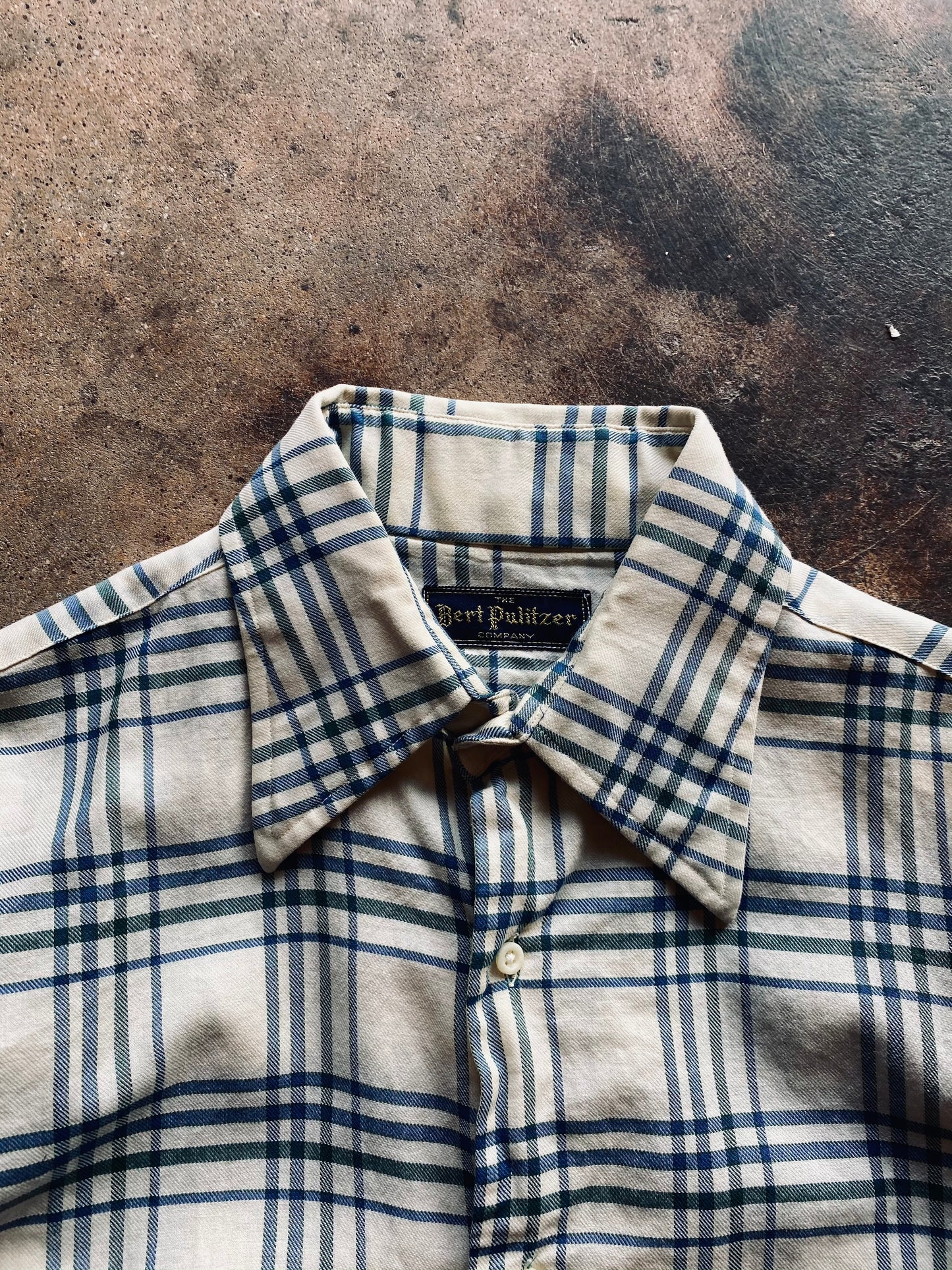 1970s Bert Pulitzer Co Plaid Shirt | Medium