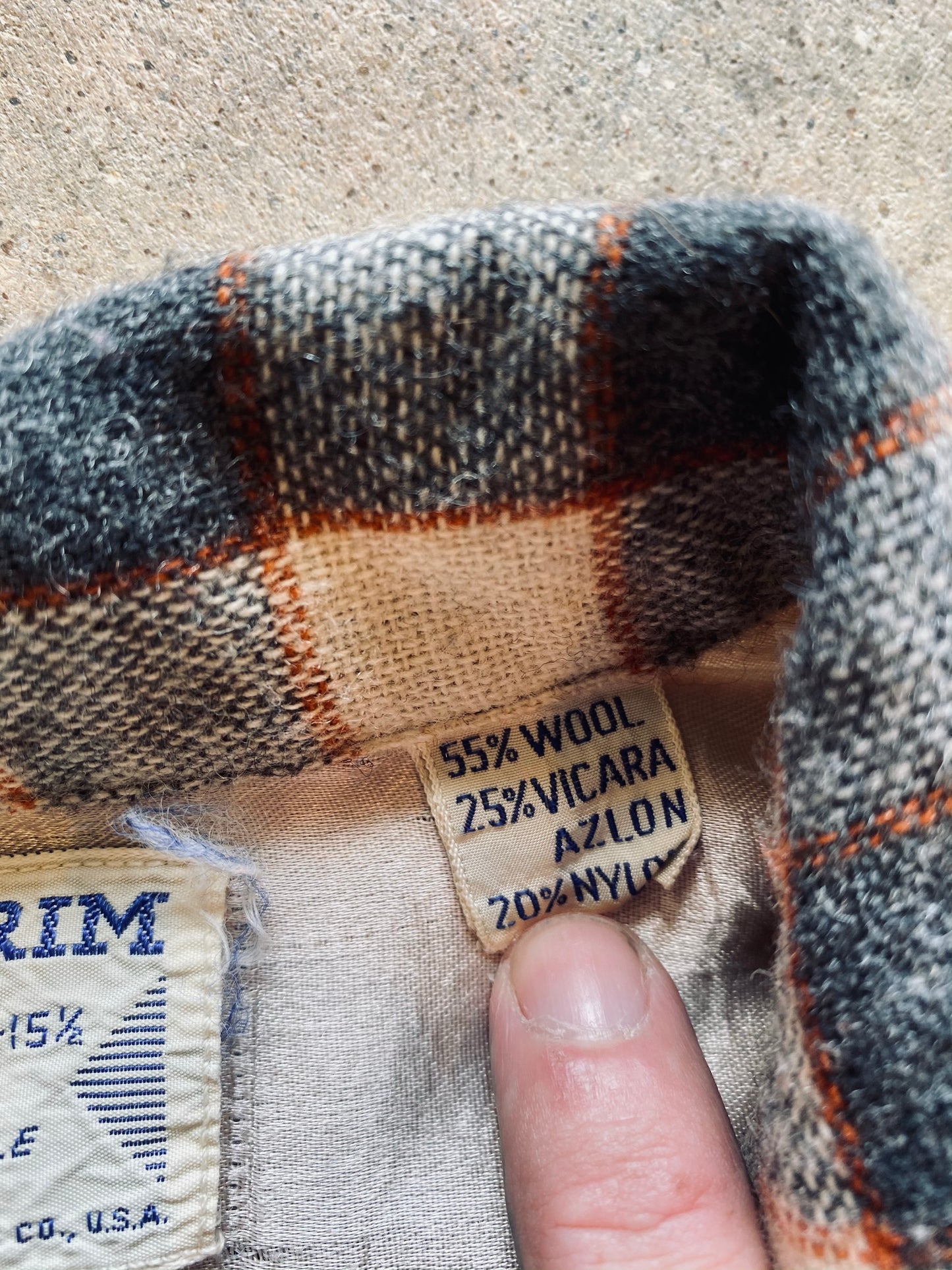 1930’s Pilgrim Brand Plaid Board Shirt