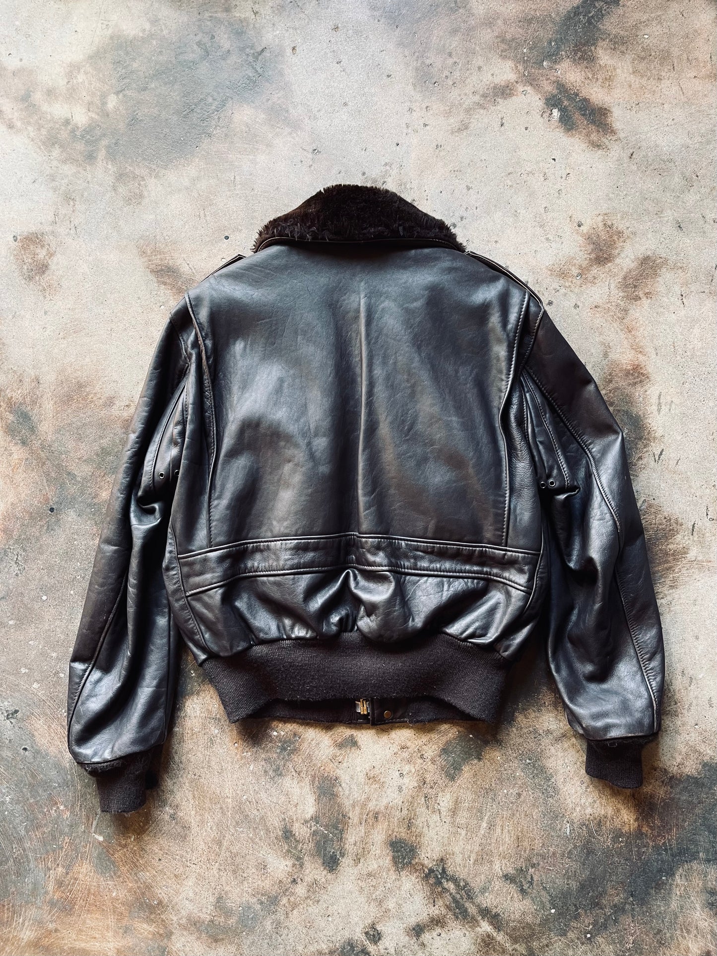 Vintage Schott NYC A-2 Naked Cowhide Flight Jacket | 44