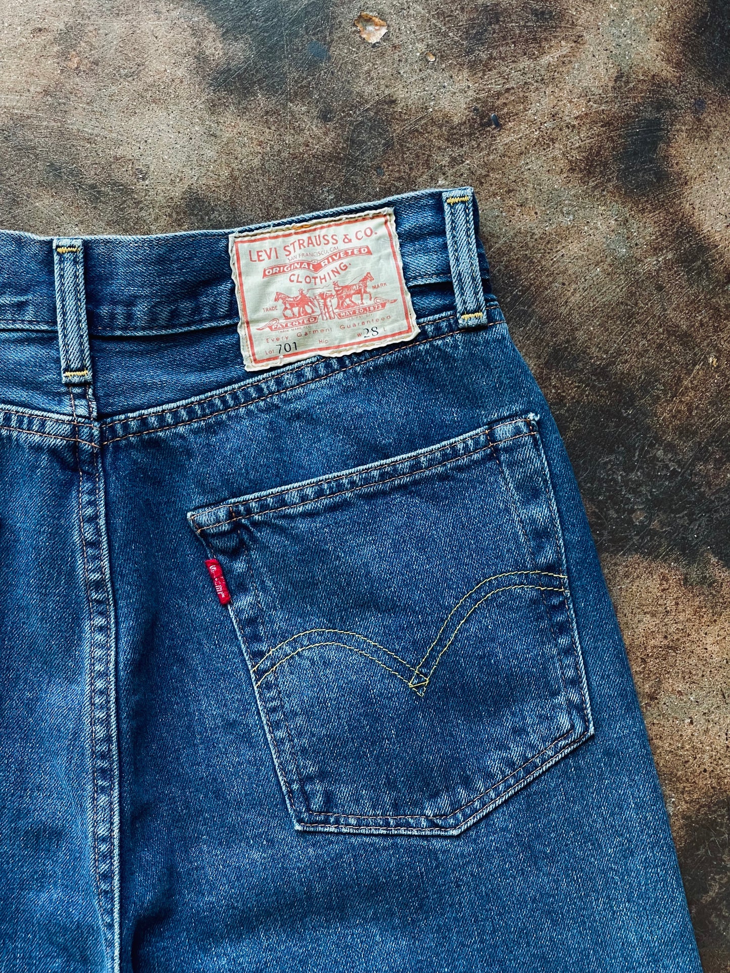 Levi’s Vintage 701 Women’s Straight Leg Selvedge Denim | 28L