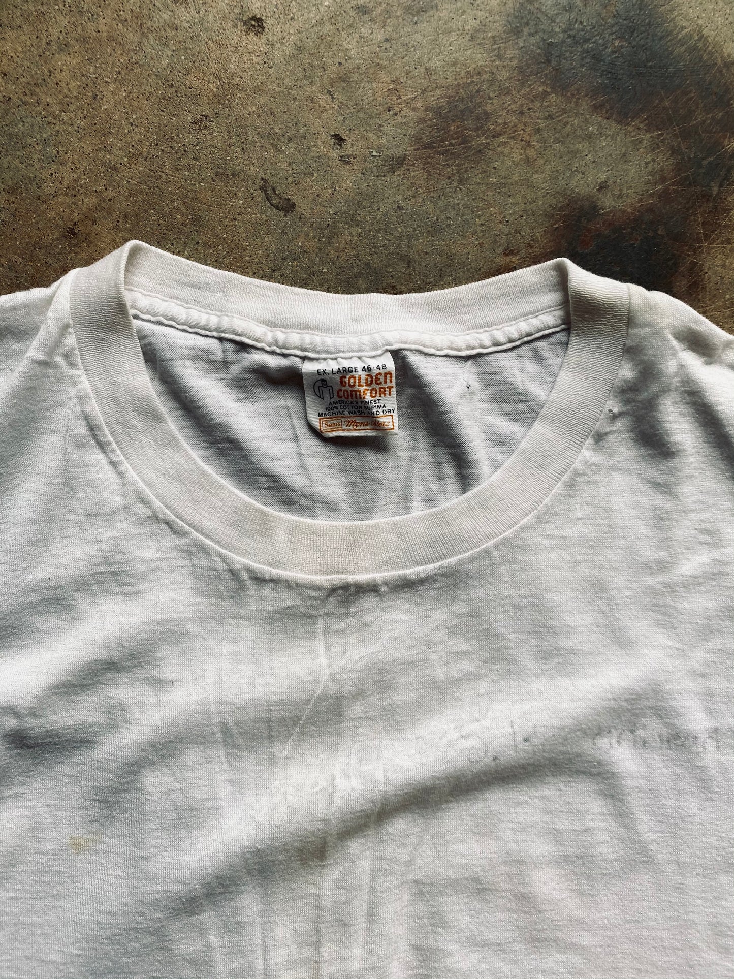 1970s Golden Comfort by Sears Blank Tee