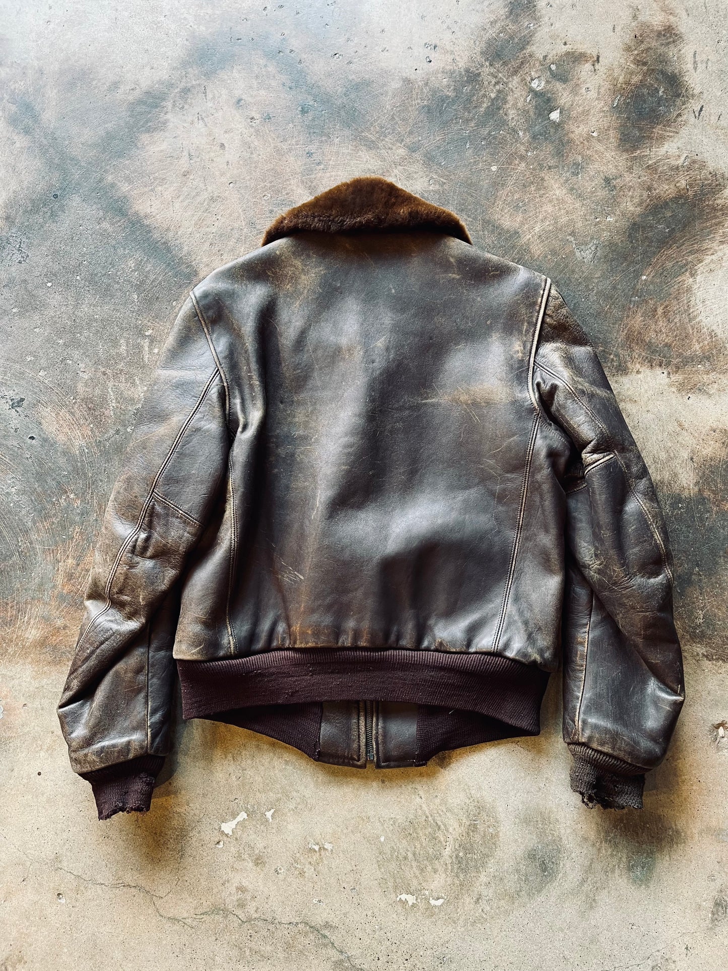 1950‘s Windward Horsehide Bomber Jacket | Small/Medium
