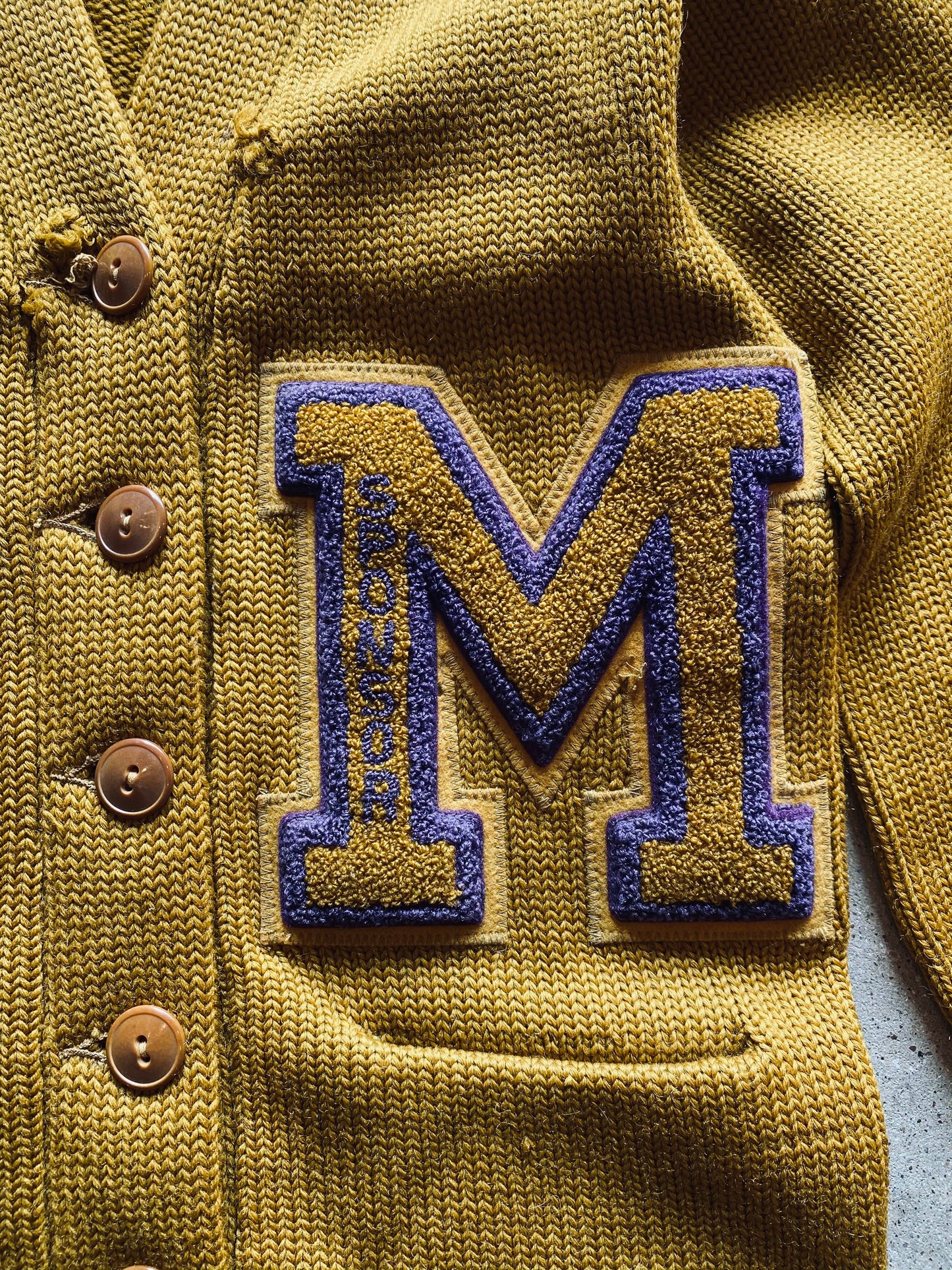 1940s Holt Co. Letterman Cardigan