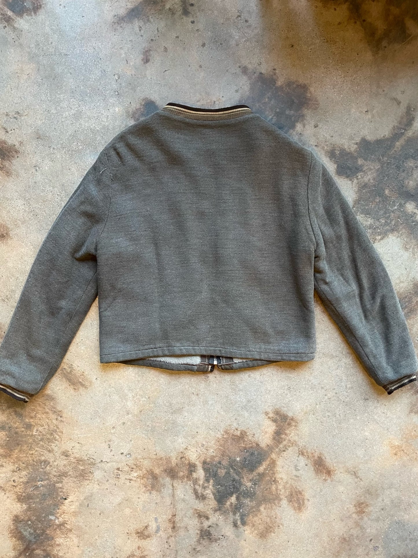 1960’s Knit Zip-Up Cardigan | Large