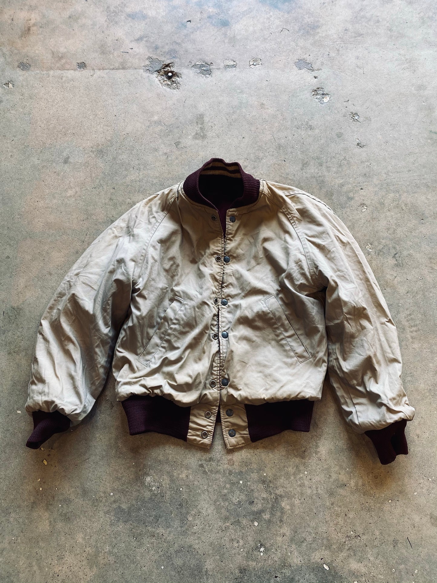 1950’s Hatchers Sporting Goods Varsity Jacket | Medium