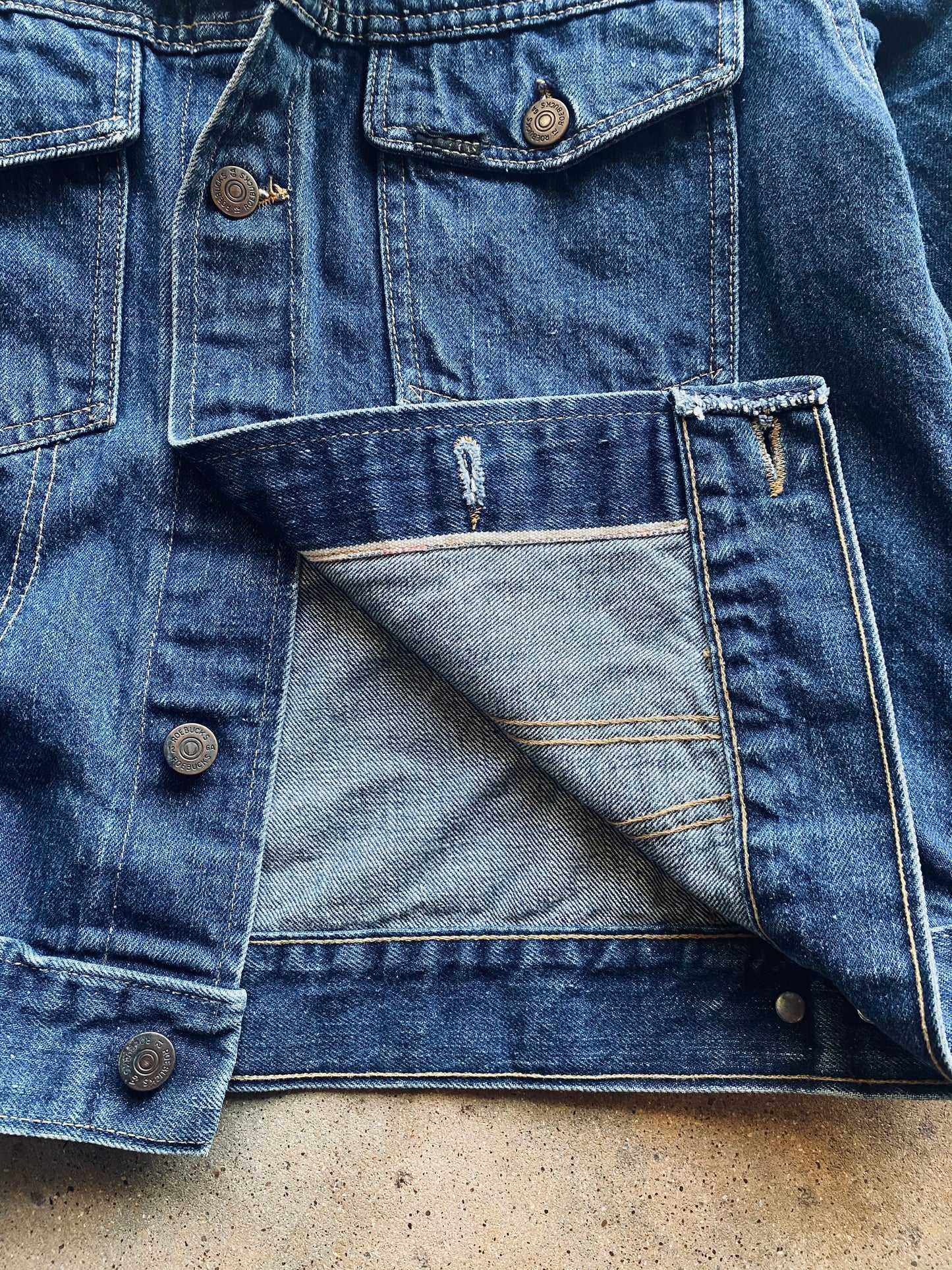1960’s-70’s Sears Roebuck’s Selvedge Denim Type-III Jacket