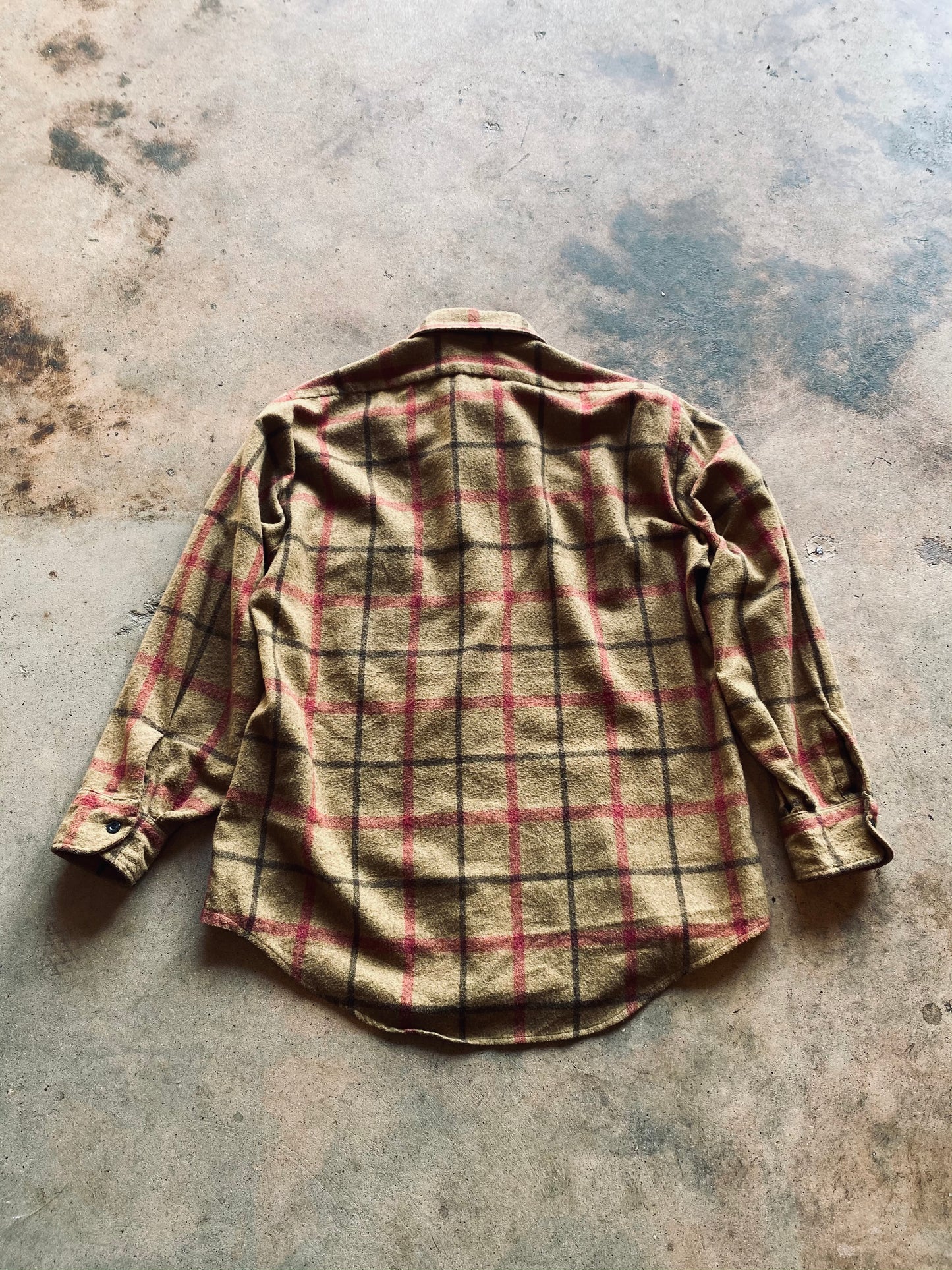 1970’s Van Heusen Windowpane Flannel Shirt