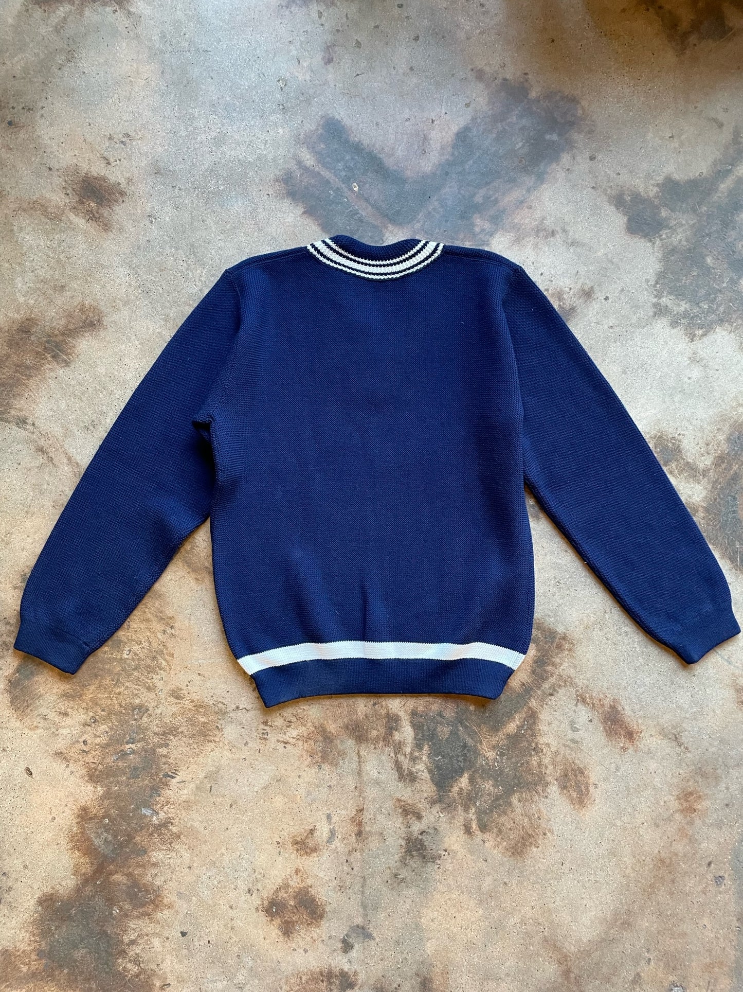 1960’s Charles Wolf Ivy League V-Neck | Large