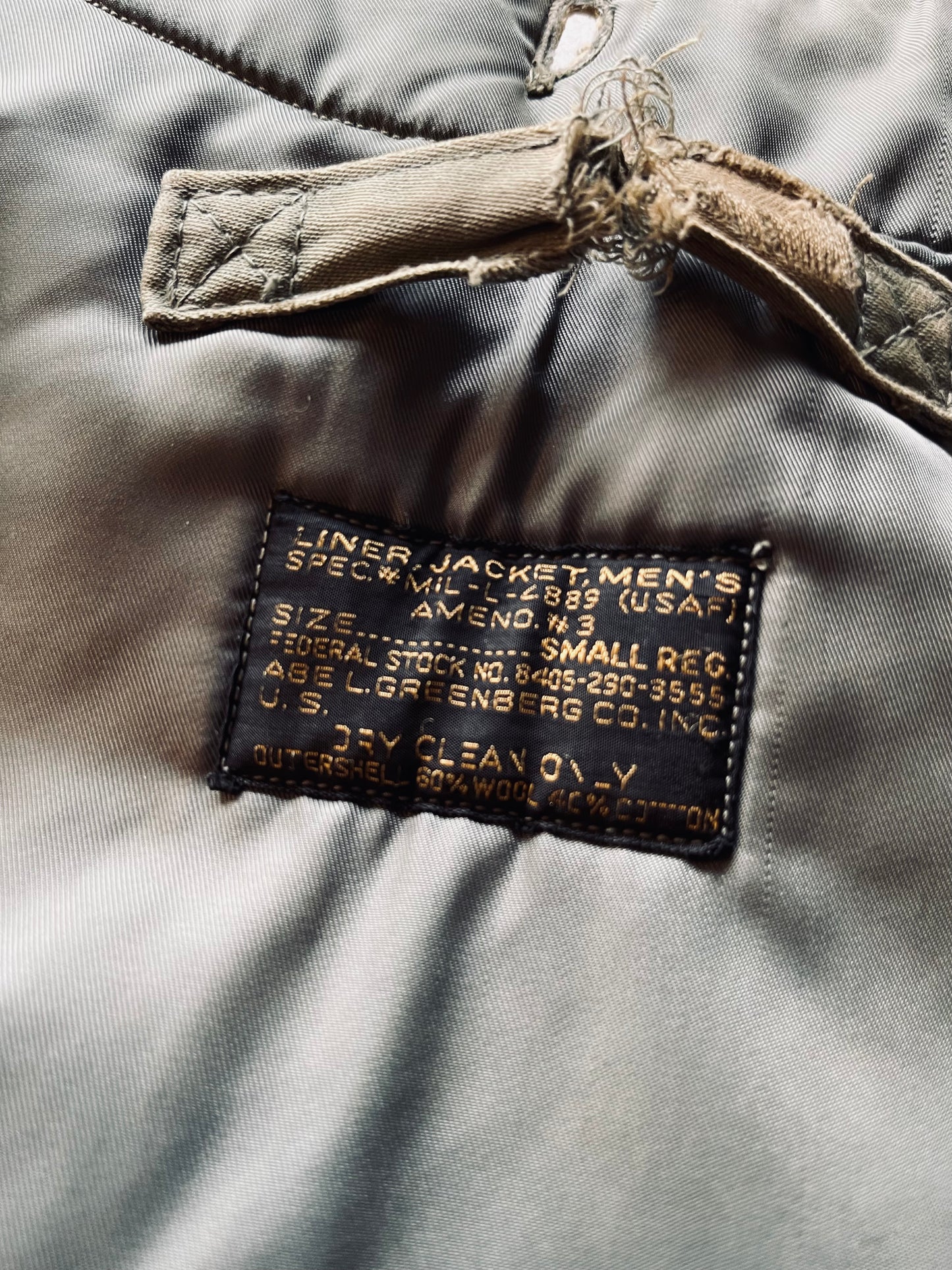 Vintage US Air force Winter Liner | Small