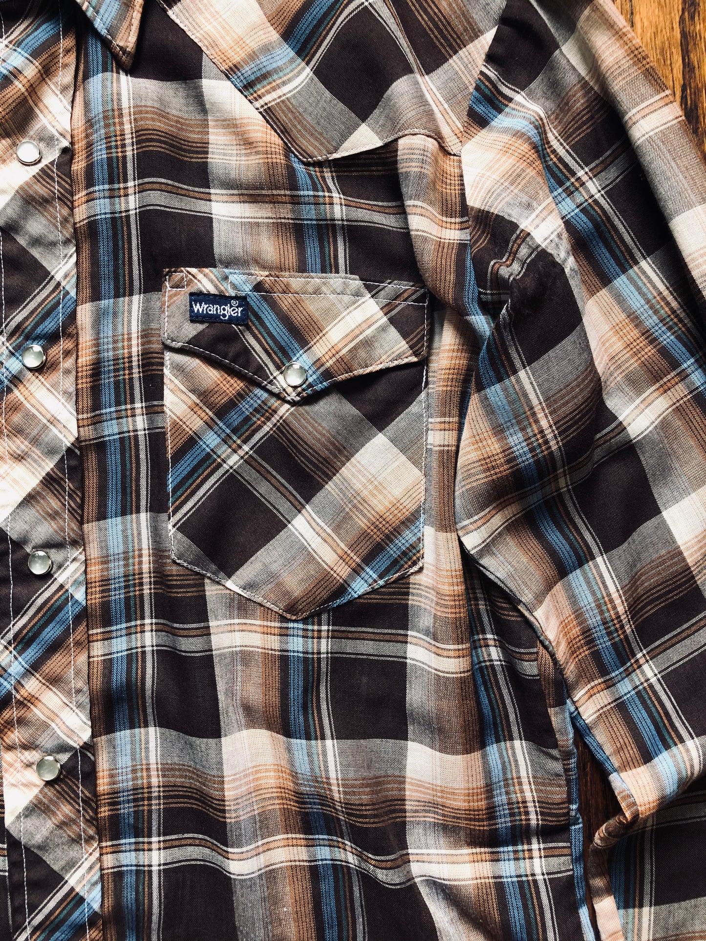 1980’s Wrangler Western Pearl Snap | Medium